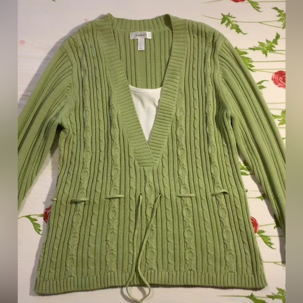 Lime green sweater